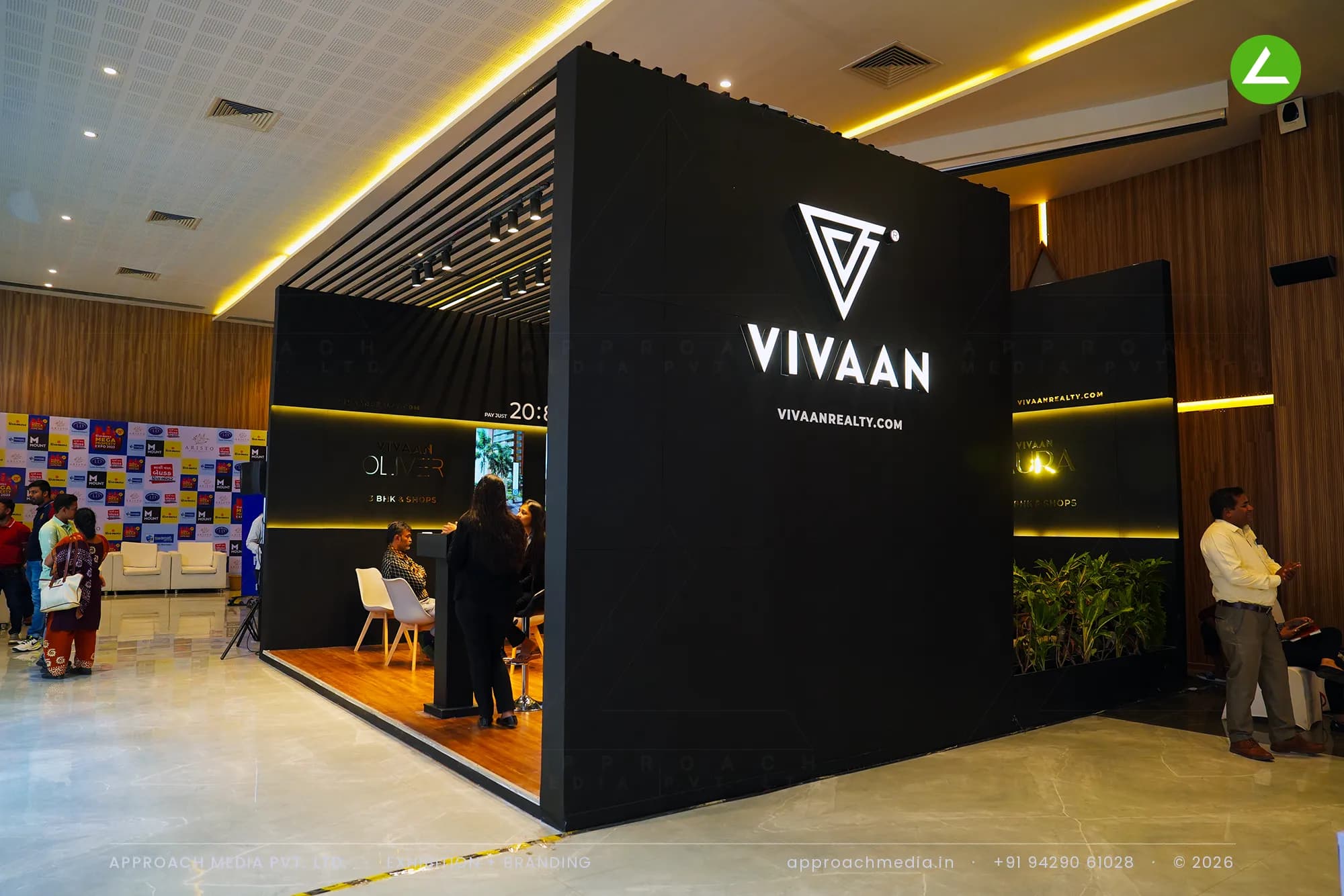 Vivaan — Approach Media Divyabhaskar 2023 - — exhibition stall by Approach Media