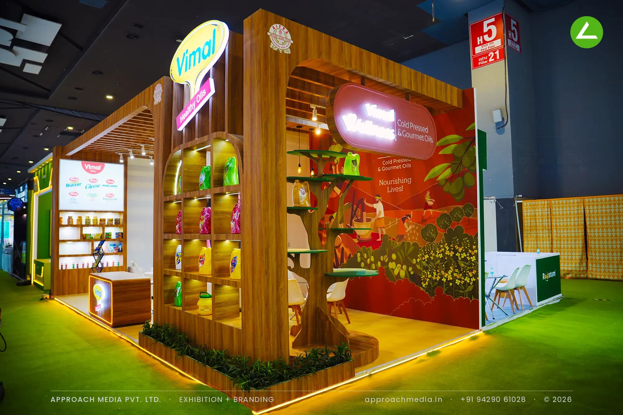 Vimal — Aahar Expo 2026 - Delhi — exhibition stall by Approach Media