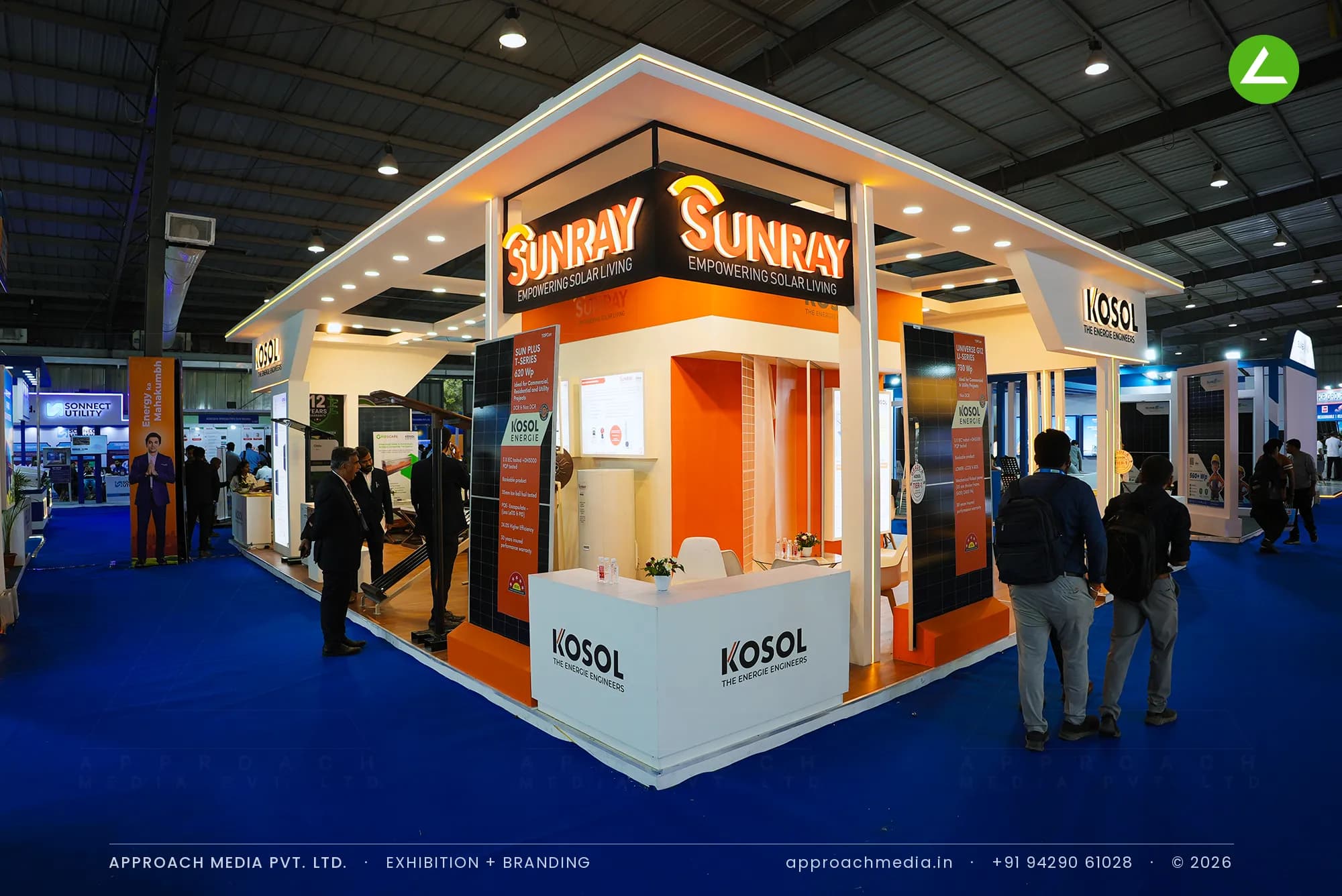 Kosol Energie — Intersolar Expo 2026 - Gandhinagar — exhibition stall by Approach Media